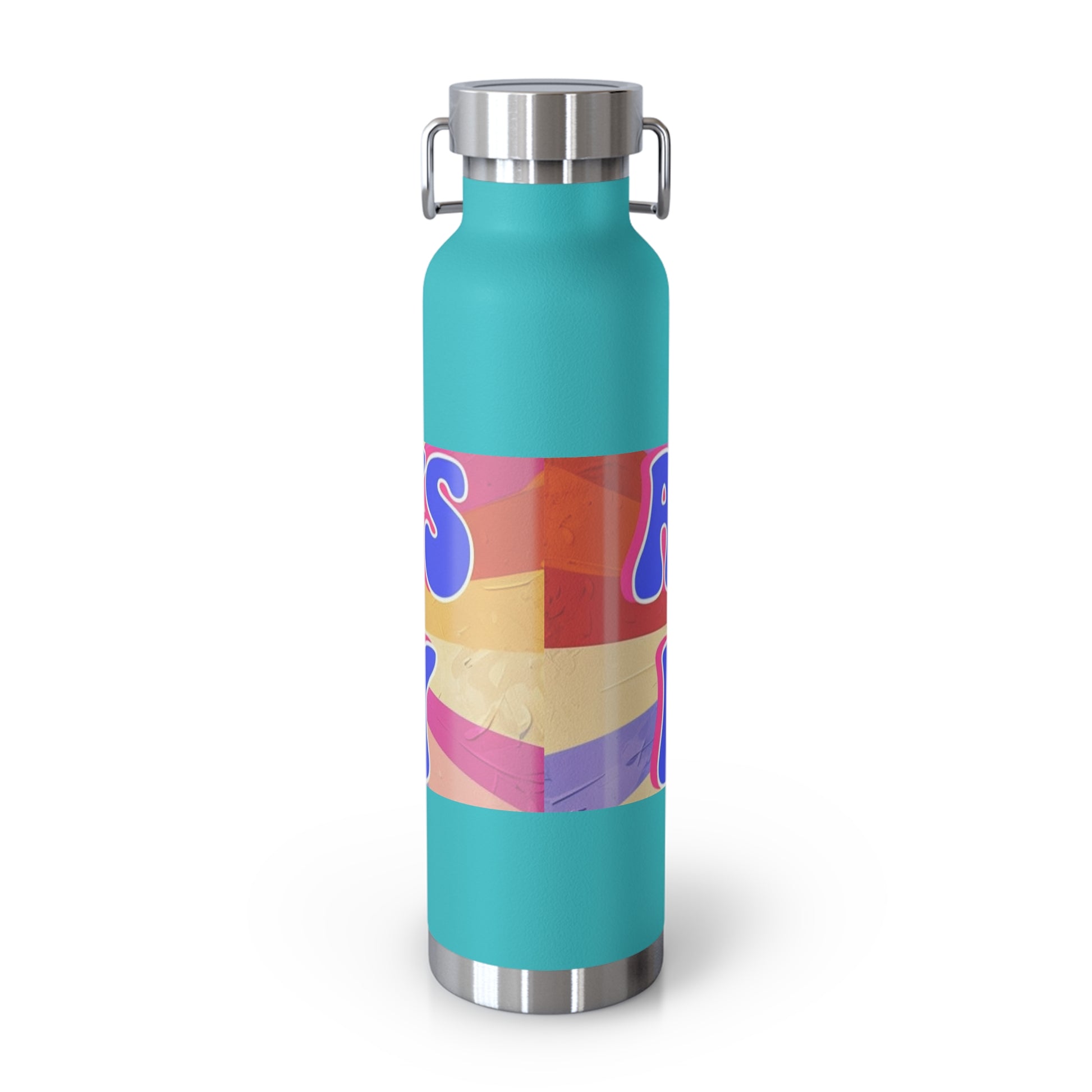 Cheerful Insulated Water Bottle, Always Be Happy, Eco-Friendly Flask, Fitness Hydration, Gift for Her, Travel Mug