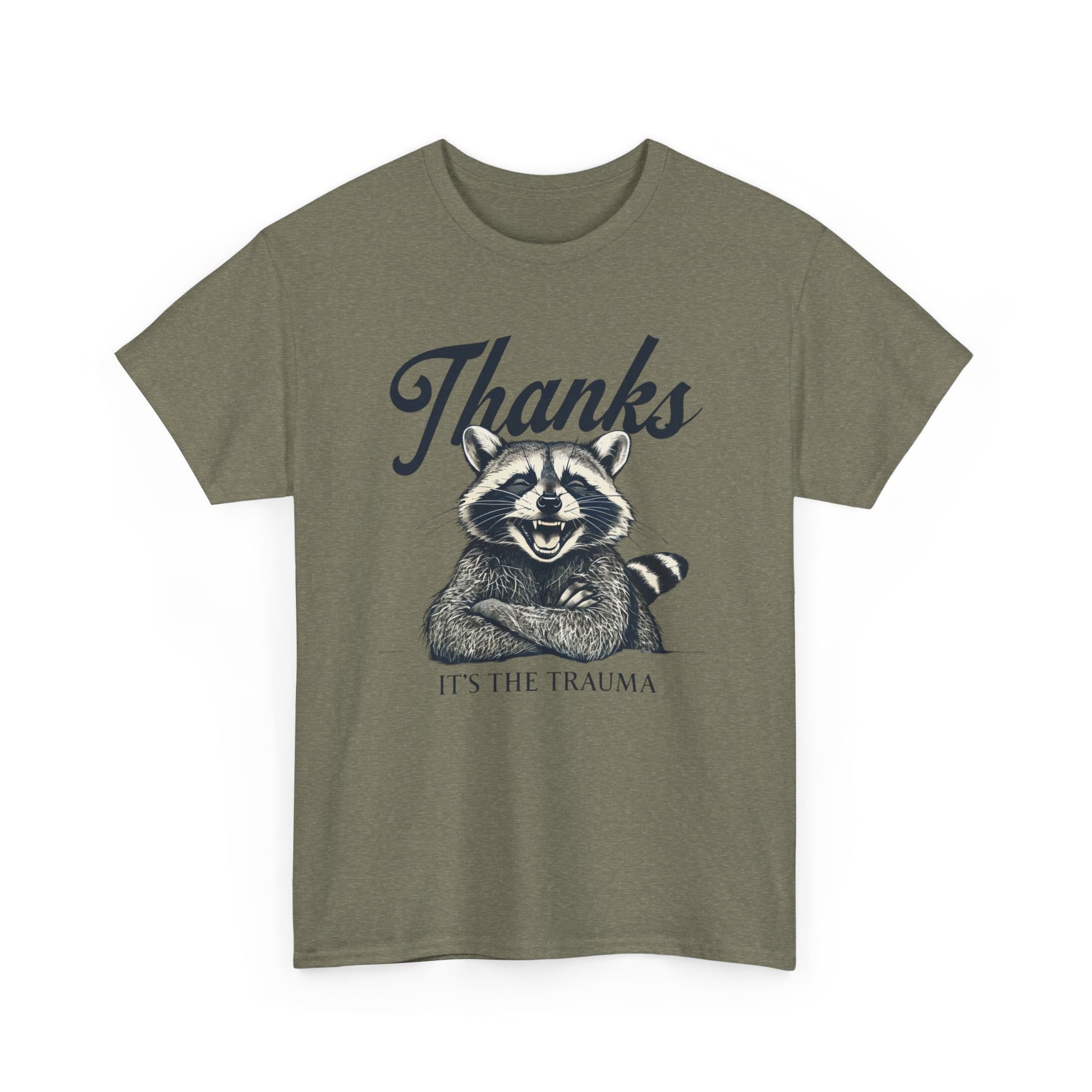Vintage Thanks Racoon T-Shirt, Funny Tee for Animal Lovers, Gift for Raccoon Fans, Casual Wear, Unique Graphic Tee