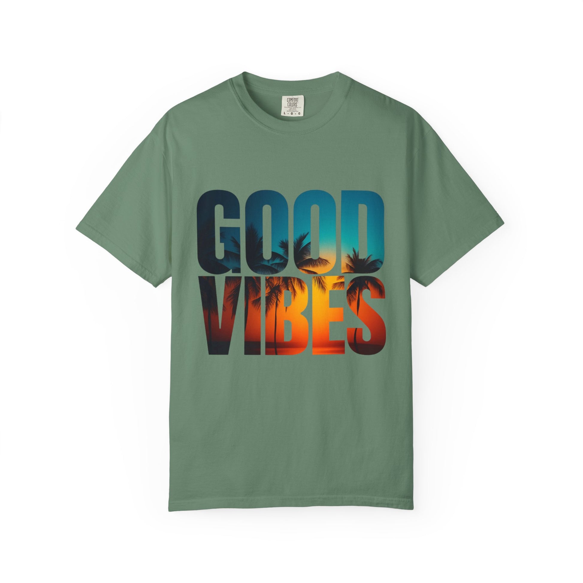 Good Vibes Unisex Garment-Dyed T-Shirt - Comfortable Casual Wear, Summer Vibes Tee, Chill Day Fashion, Gift for Friends, Laid-Back Style