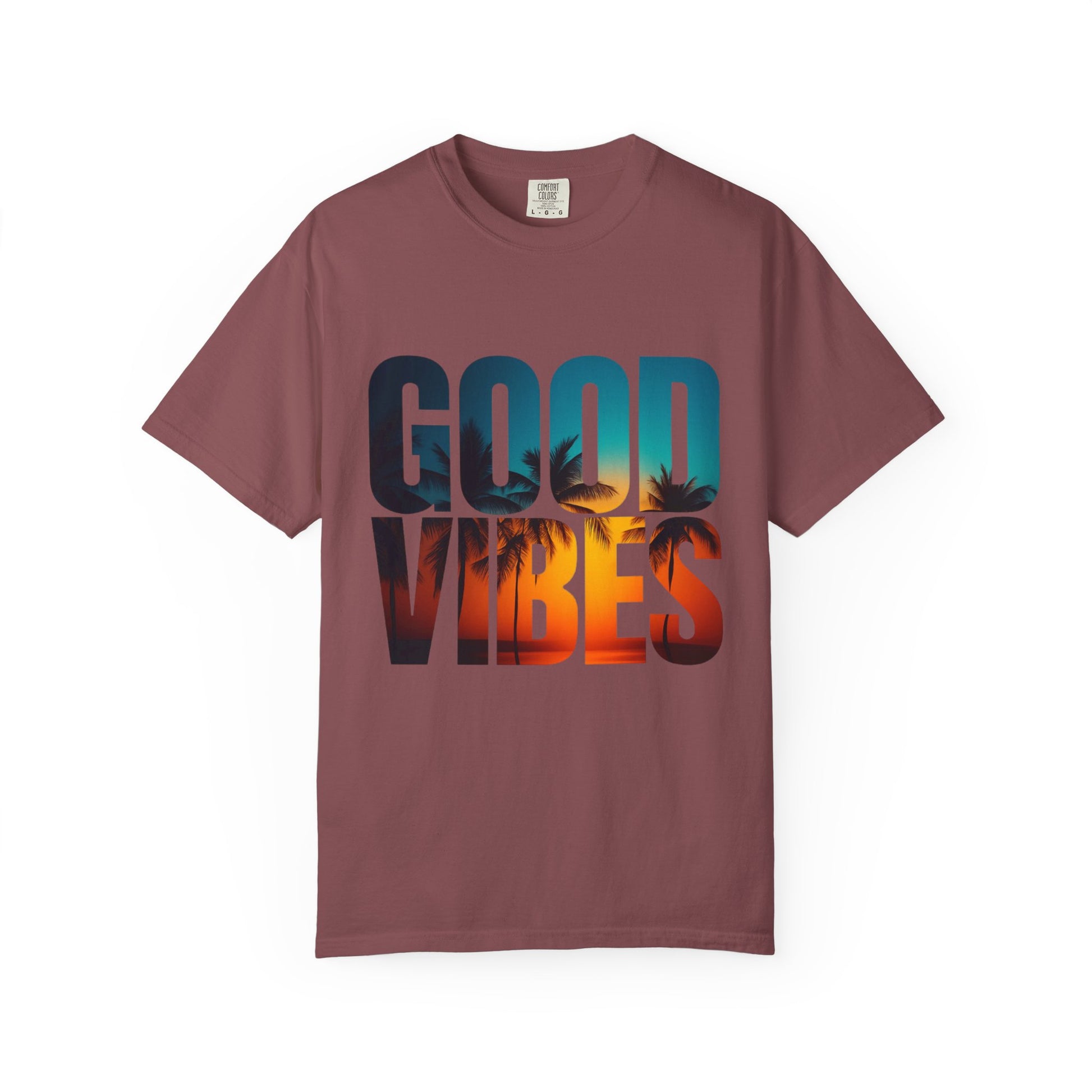 Good Vibes Unisex Garment-Dyed T-Shirt - Comfortable Casual Wear, Summer Vibes Tee, Chill Day Fashion, Gift for Friends, Laid-Back Style