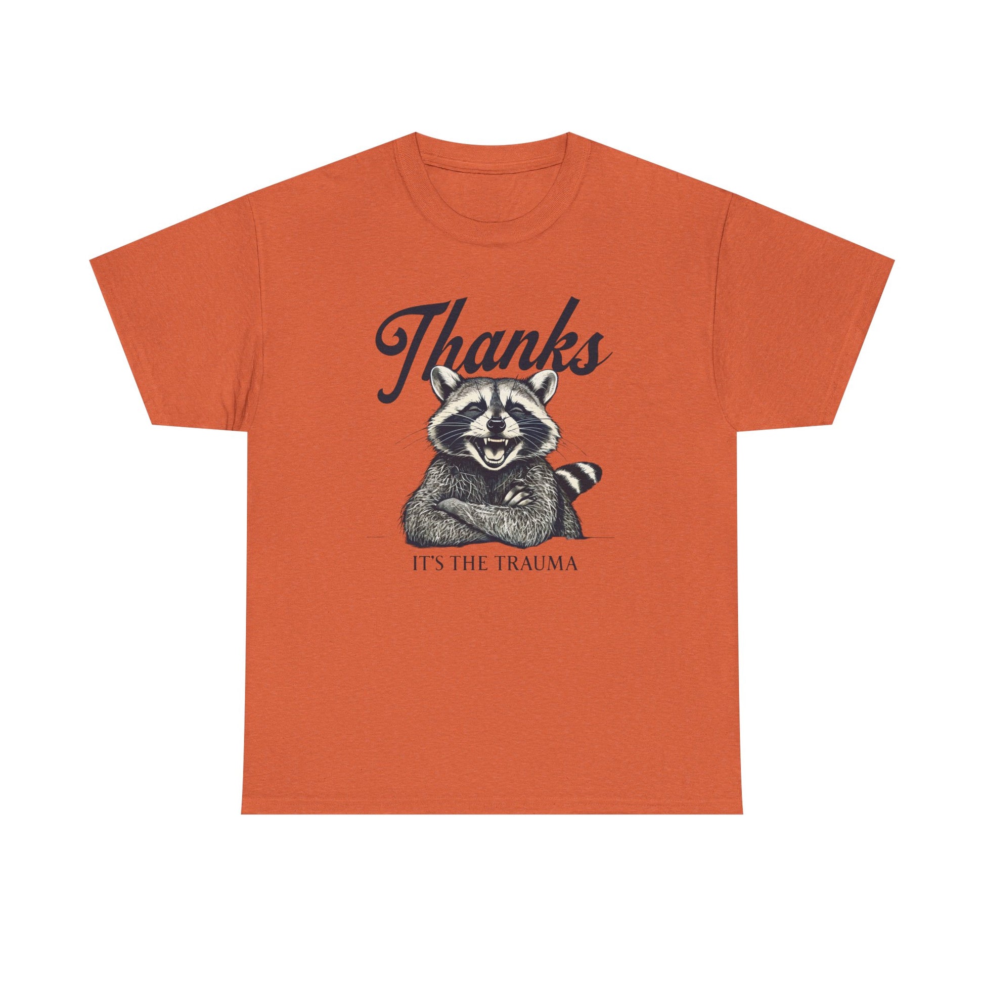 Vintage Thanks Racoon T-Shirt, Funny Tee for Animal Lovers, Gift for Raccoon Fans, Casual Wear, Unique Graphic Tee