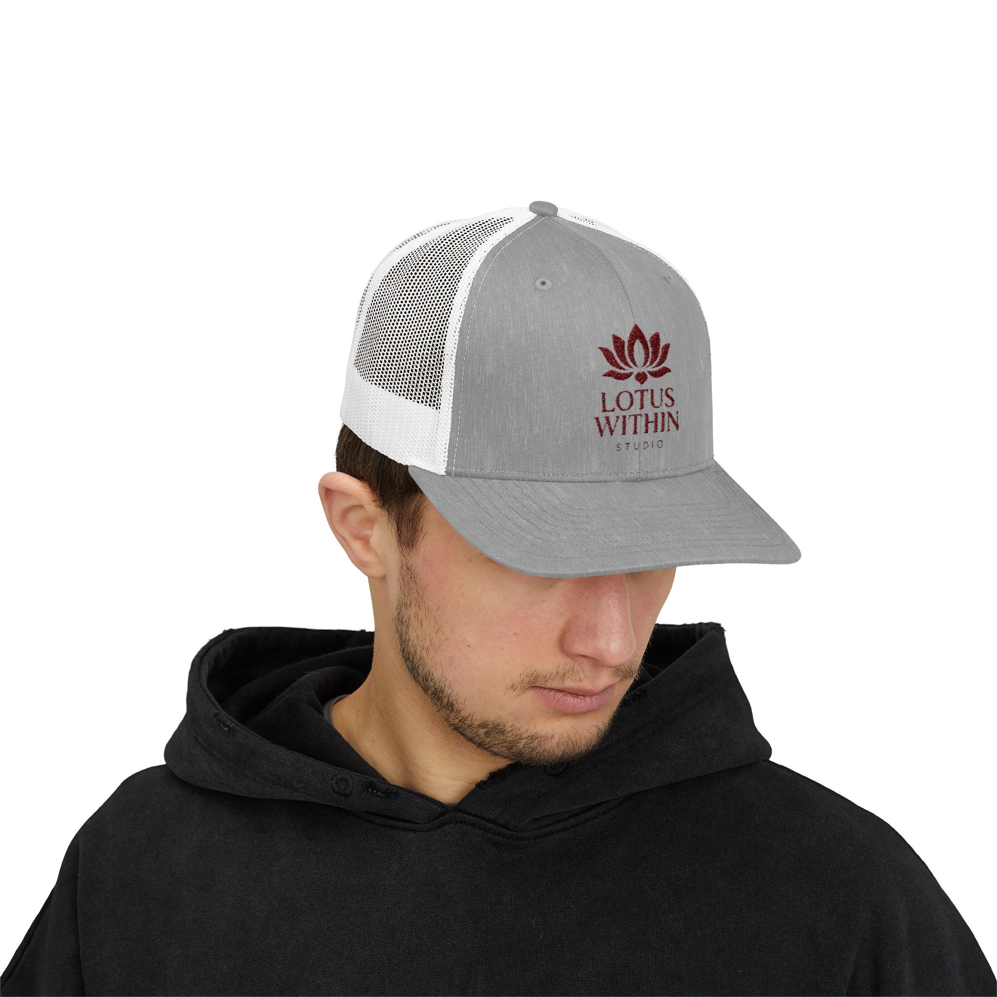 Lotus Within Snapback Trucker Cap - Stylish Hat, Outdoor Gear, Festival Accessory, Gift for Yoga Lovers, Trendy Apparel