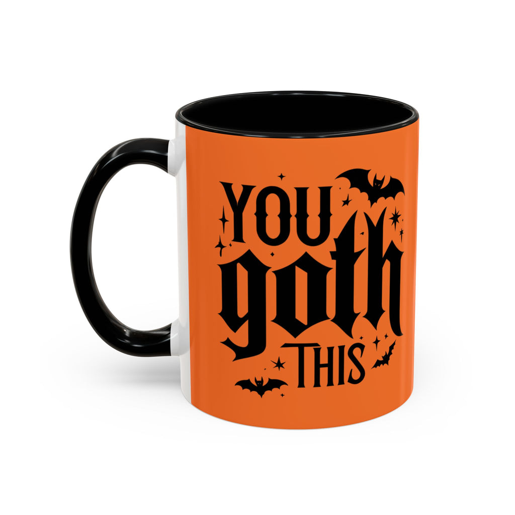 Halloween Themed Accent Coffee Mug | Spooky Drinkware for Autumn Celebrations, Perfect for Gifting, Home Decor, and Cozy Nights