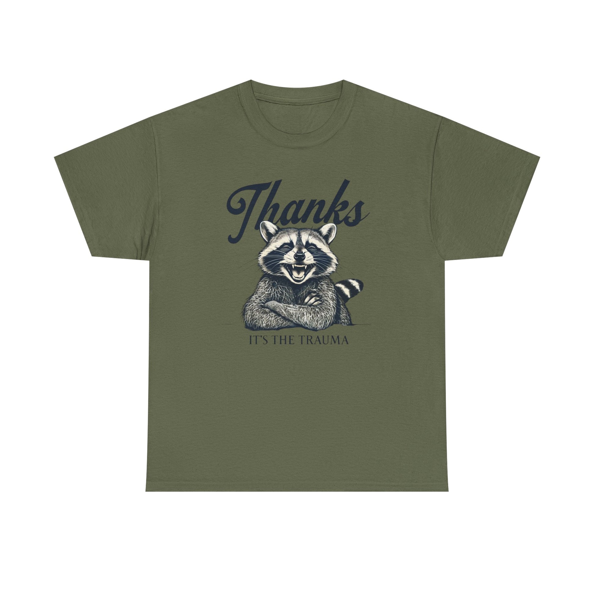 Vintage Thanks Racoon T-Shirt, Funny Tee for Animal Lovers, Gift for Raccoon Fans, Casual Wear, Unique Graphic Tee