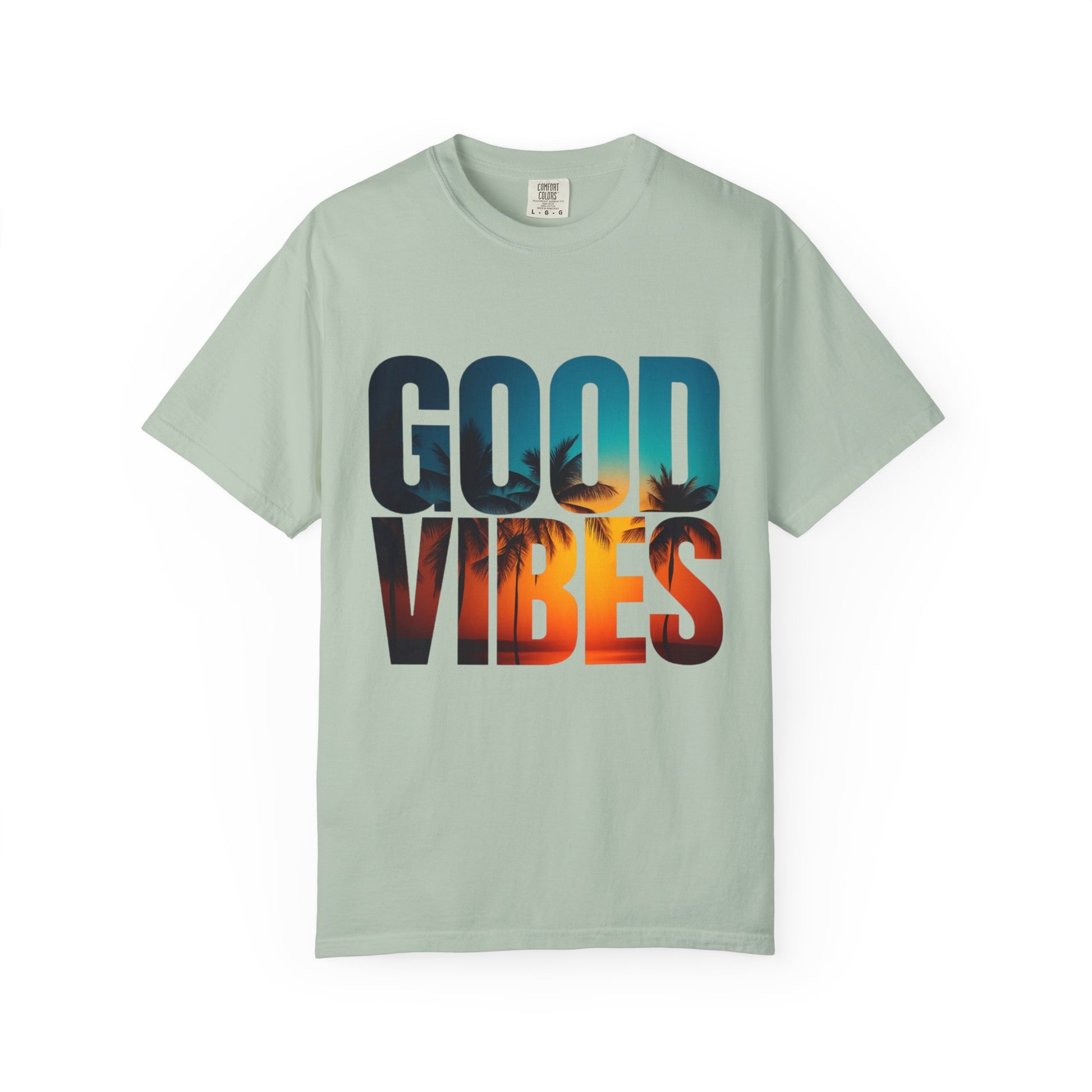 Good Vibes Unisex Garment-Dyed T-Shirt - Comfortable Casual Wear, Summer Vibes Tee, Chill Day Fashion, Gift for Friends, Laid-Back Style