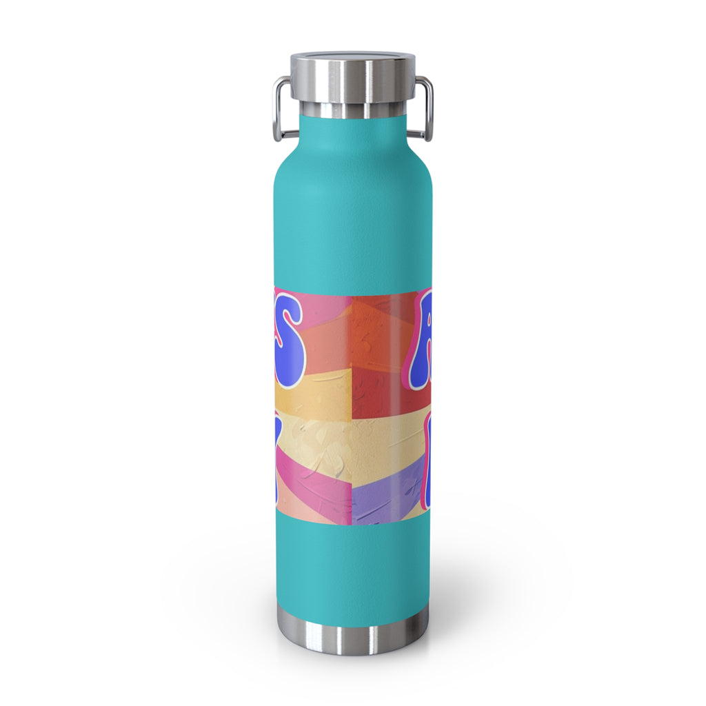 Cheerful Insulated Water Bottle, Always Be Happy, Eco-Friendly Flask, Fitness Hydration, Gift for Her, Travel Mug