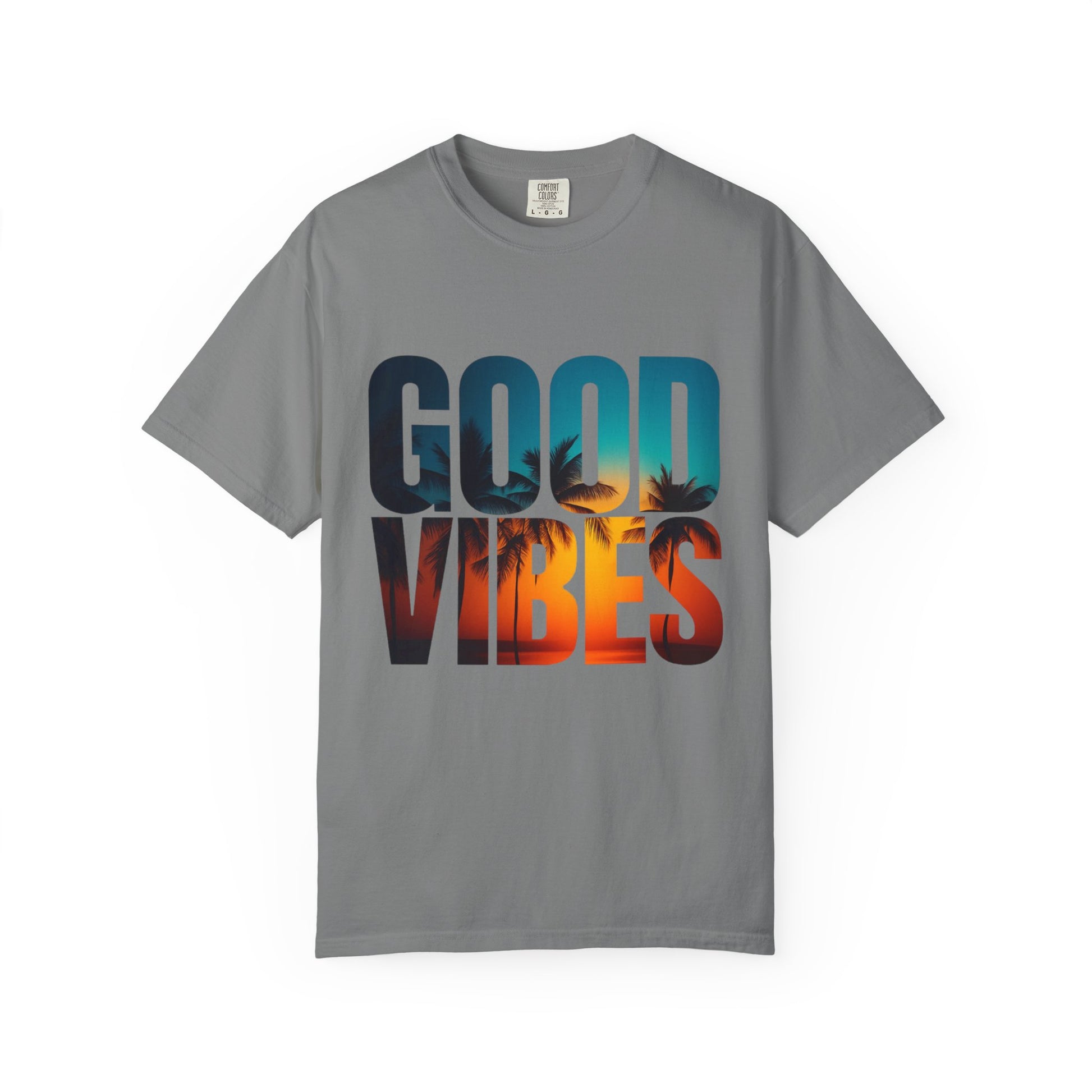 Good Vibes Unisex Garment-Dyed T-Shirt - Comfortable Casual Wear, Summer Vibes Tee, Chill Day Fashion, Gift for Friends, Laid-Back Style