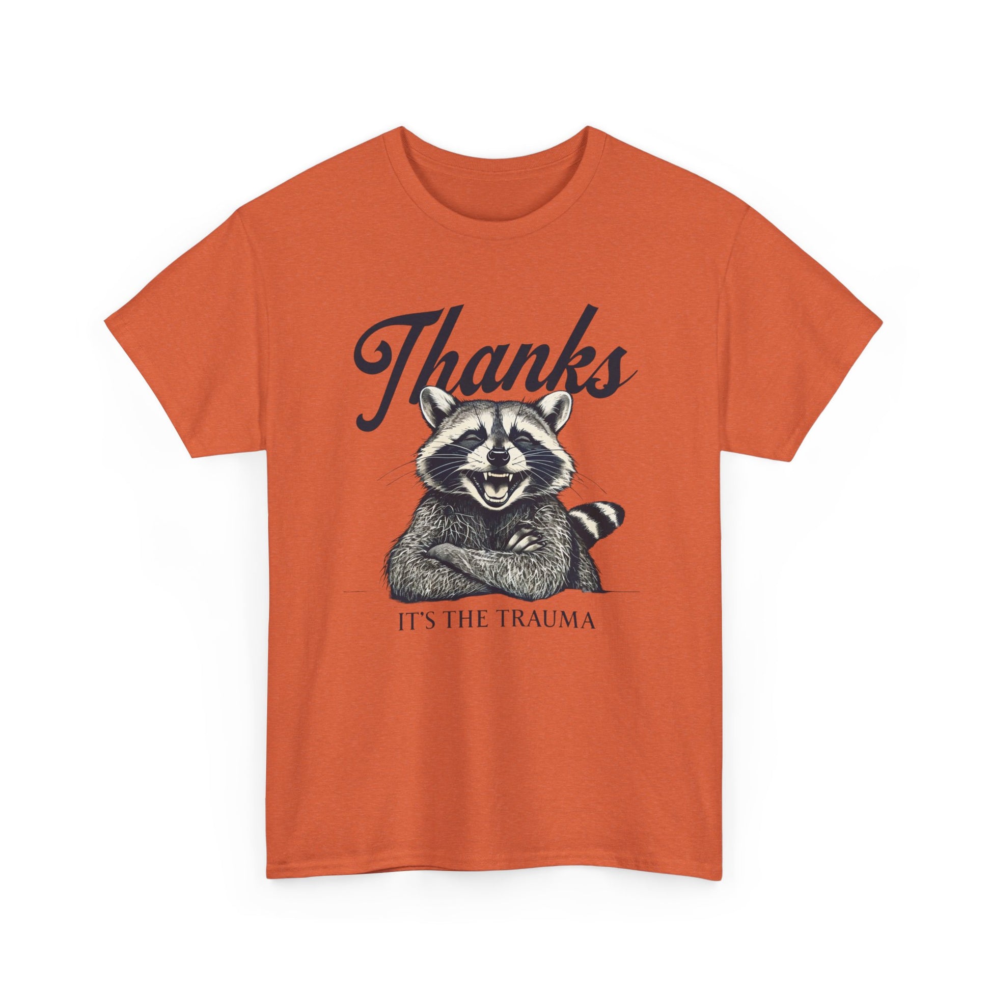 Vintage Thanks Racoon T-Shirt, Funny Tee for Animal Lovers, Gift for Raccoon Fans, Casual Wear, Unique Graphic Tee
