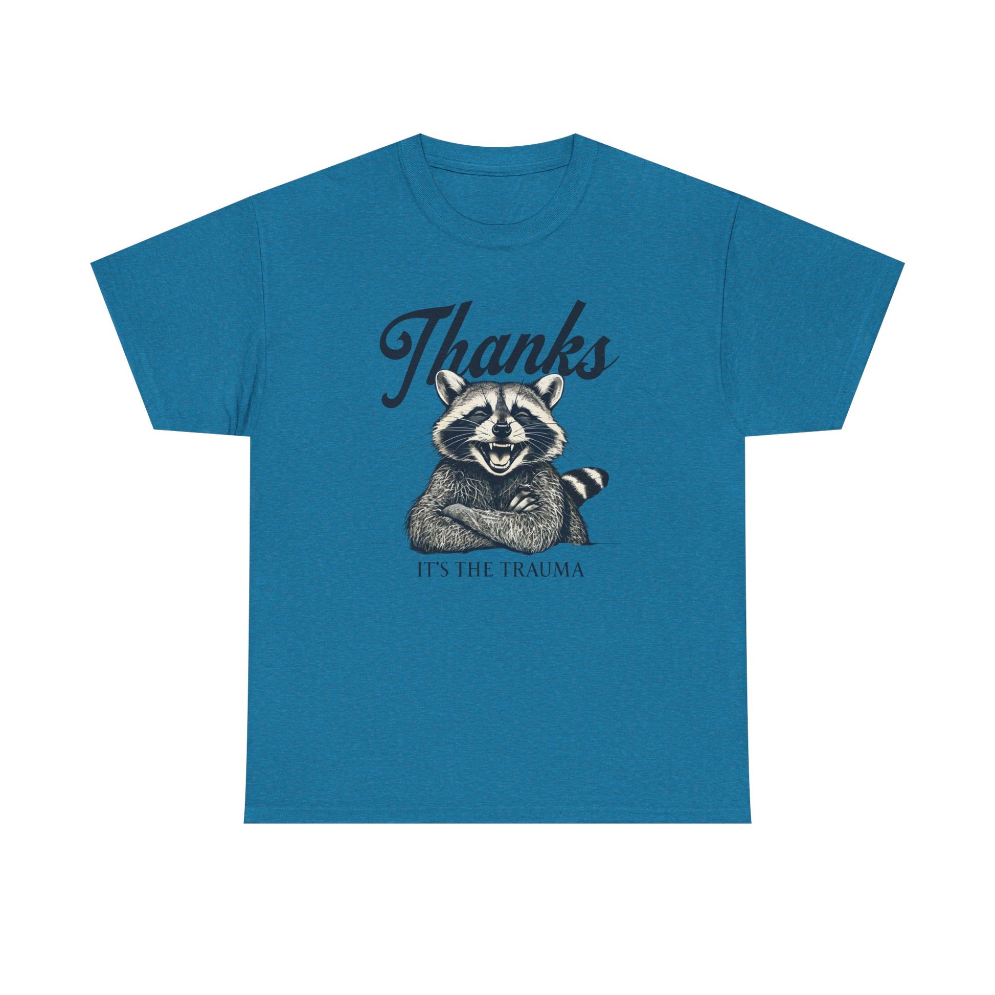 Vintage Thanks Racoon T-Shirt, Funny Tee for Animal Lovers, Gift for Raccoon Fans, Casual Wear, Unique Graphic Tee
