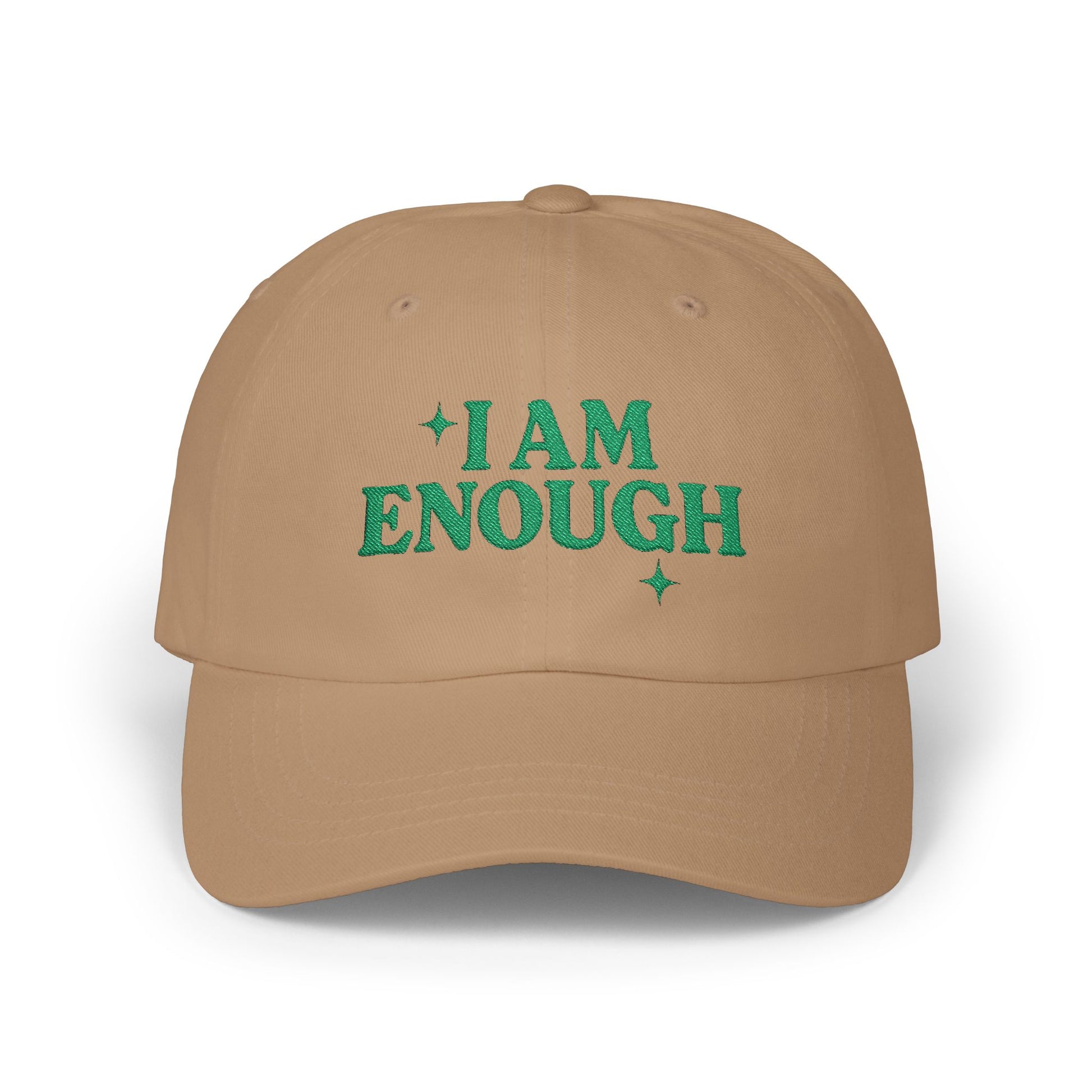 Inspirational Dad Cap - I Am Enough, Motivational Gift, Casual Wear, Father's Day Present, Everyday Cap, Confidence Accessories