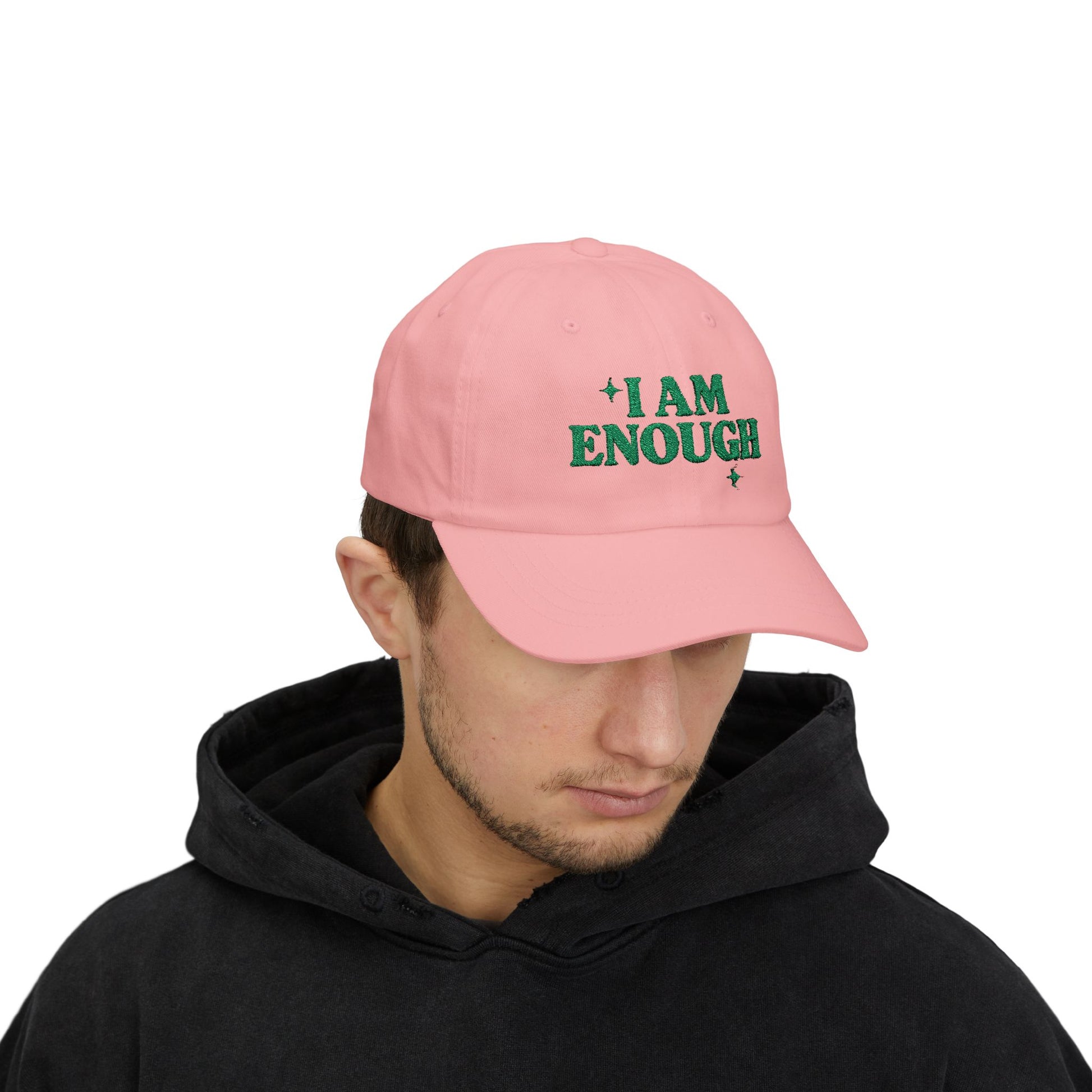 Inspirational Dad Cap - I Am Enough, Motivational Gift, Casual Wear, Father's Day Present, Everyday Cap, Confidence Accessories