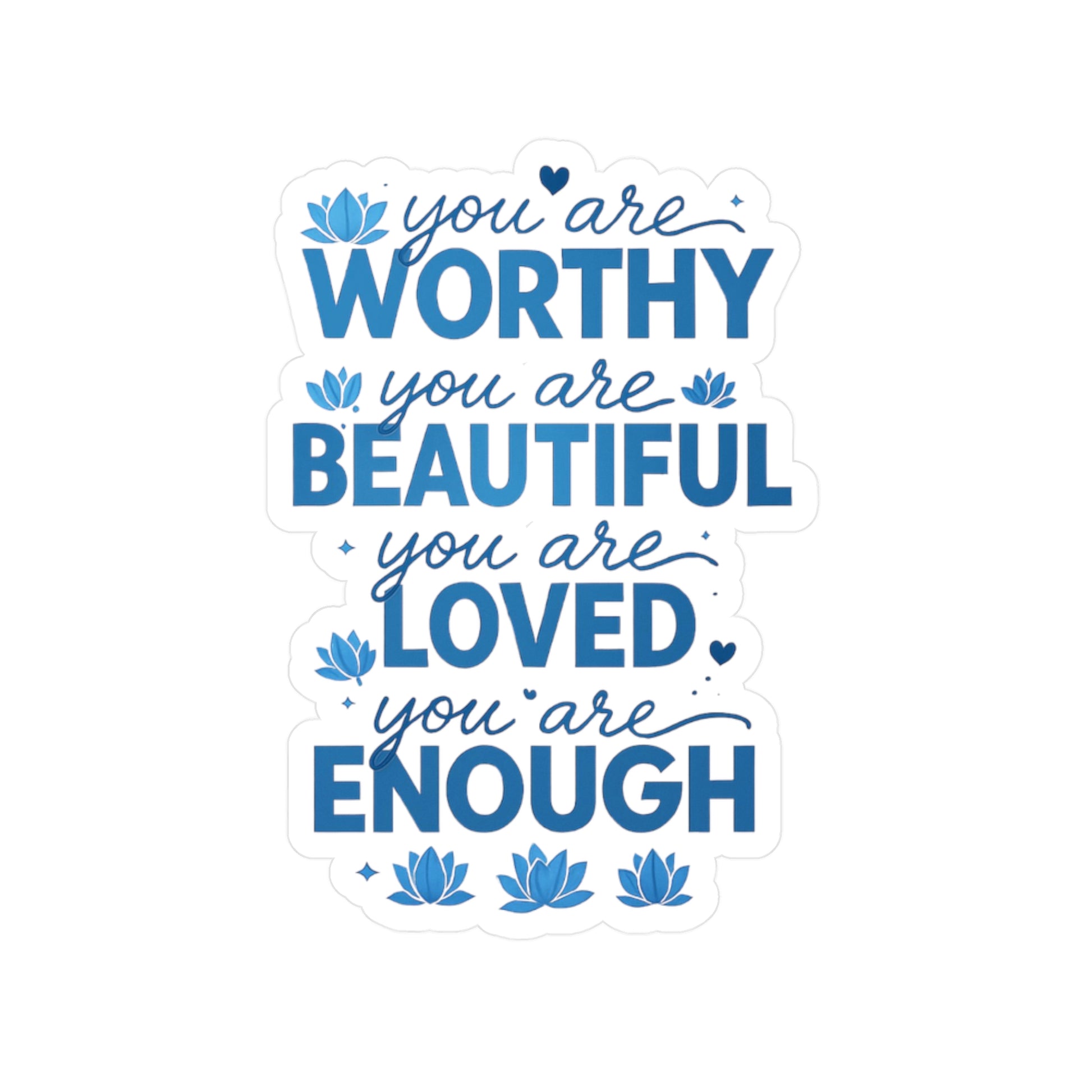 Inspirational Vinyl Decals for Positive Vibes, Motivational Stickers for Journals, Self-Love Prints, Home Decor, Gift Ideas