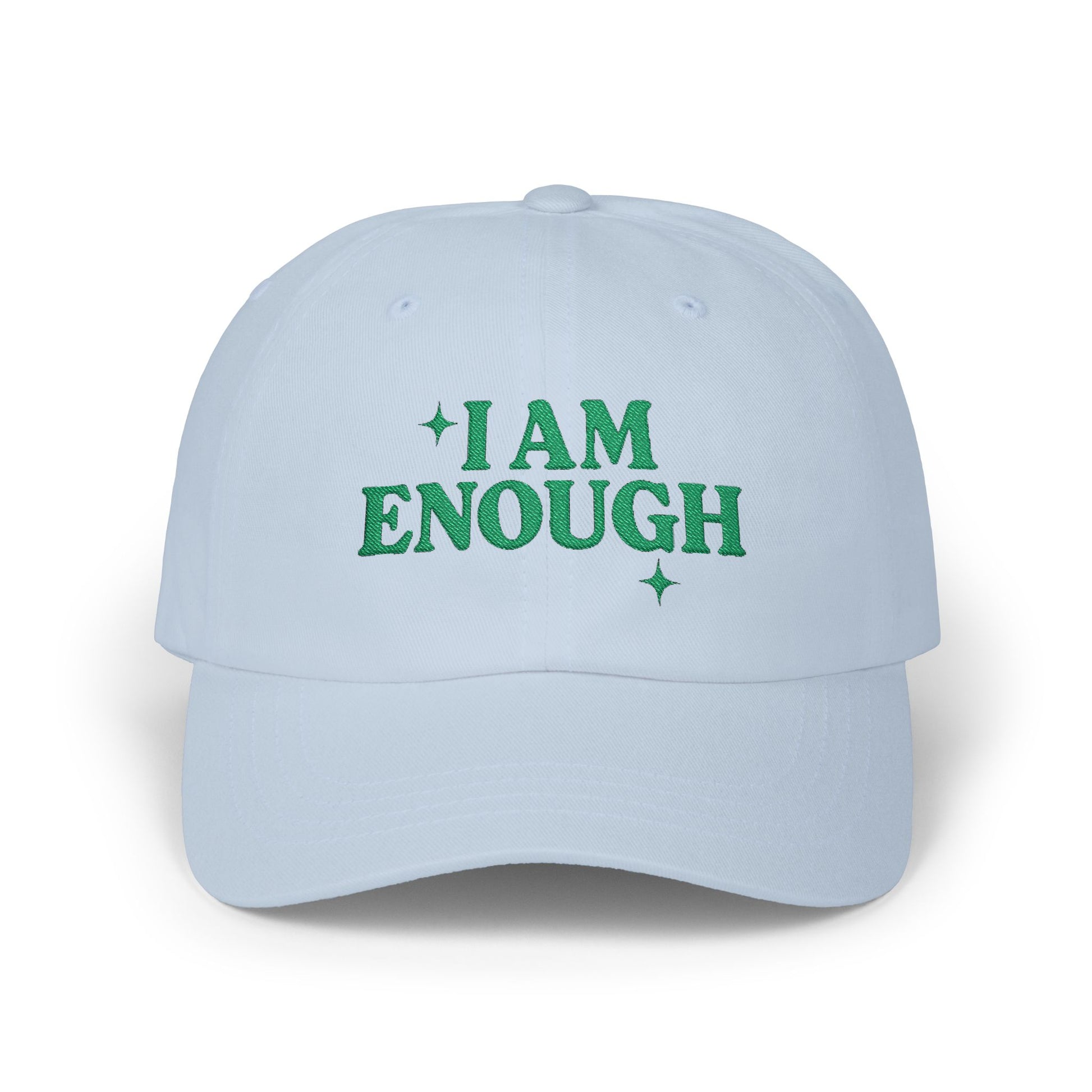 Inspirational Dad Cap - I Am Enough, Motivational Gift, Casual Wear, Father's Day Present, Everyday Cap, Confidence Accessories