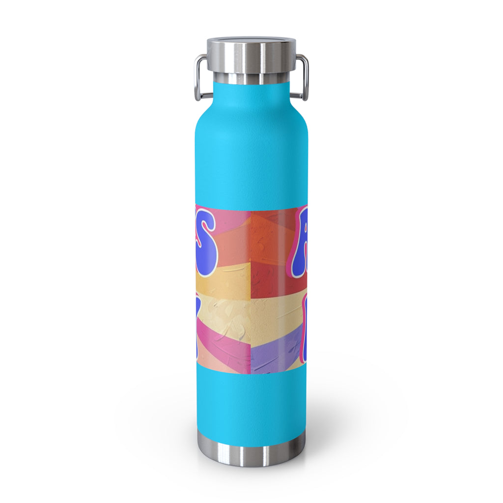 Cheerful Insulated Water Bottle, Always Be Happy, Eco-Friendly Flask, Fitness Hydration, Gift for Her, Travel Mug