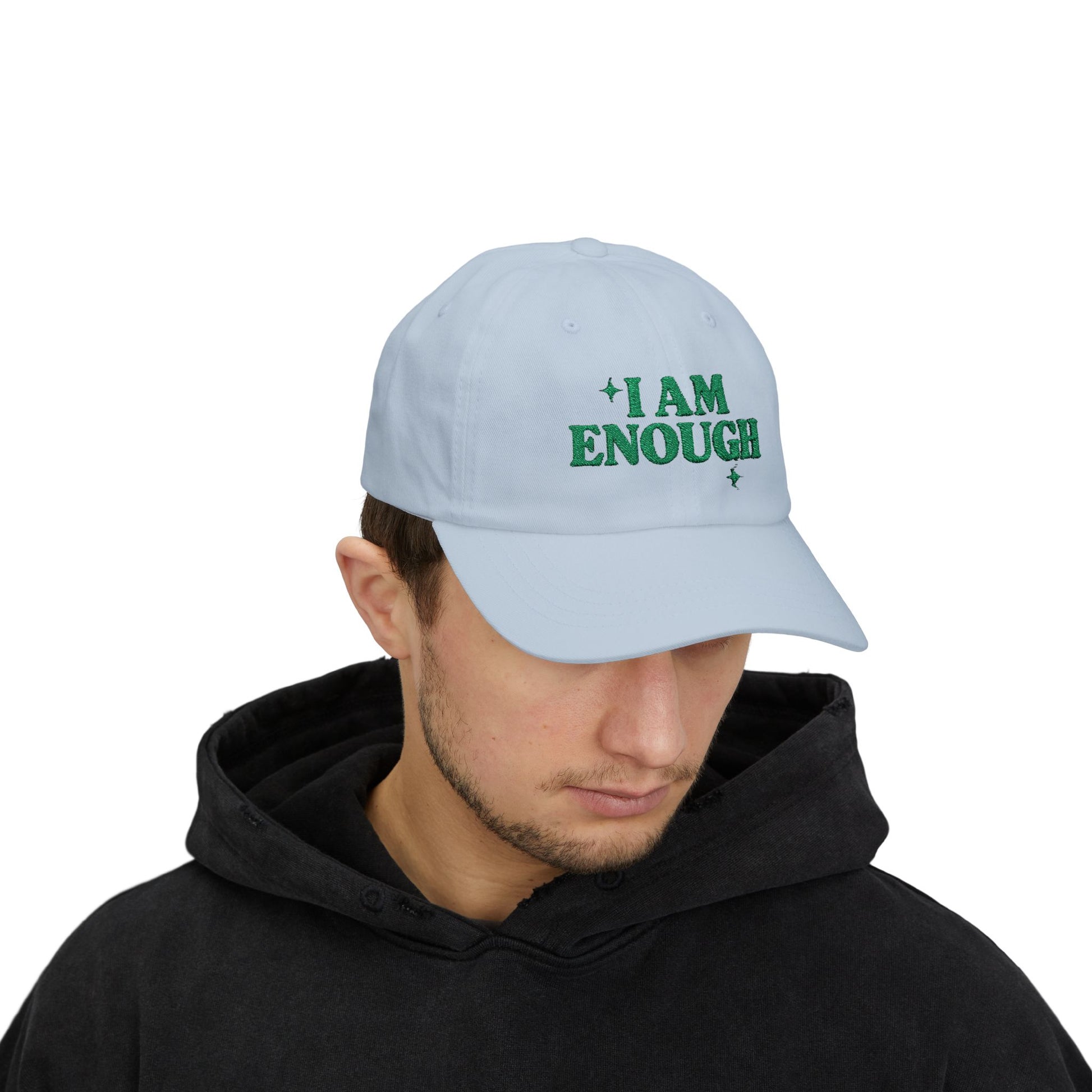 Inspirational Dad Cap - I Am Enough, Motivational Gift, Casual Wear, Father's Day Present, Everyday Cap, Confidence Accessories