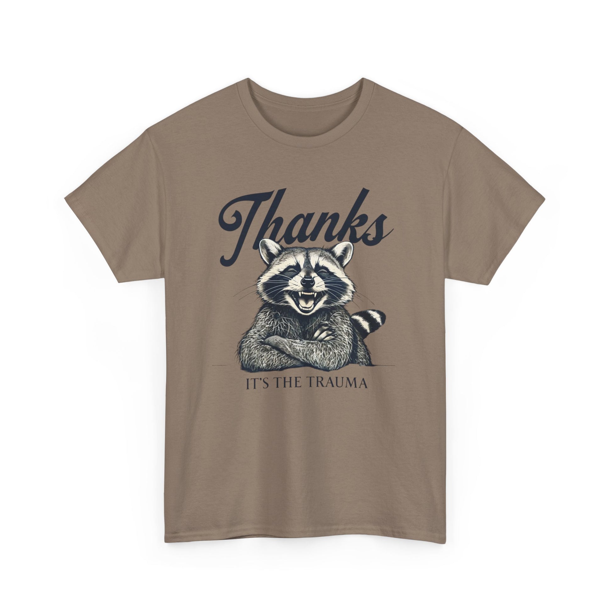 Vintage Thanks Racoon T-Shirt, Funny Tee for Animal Lovers, Gift for Raccoon Fans, Casual Wear, Unique Graphic Tee