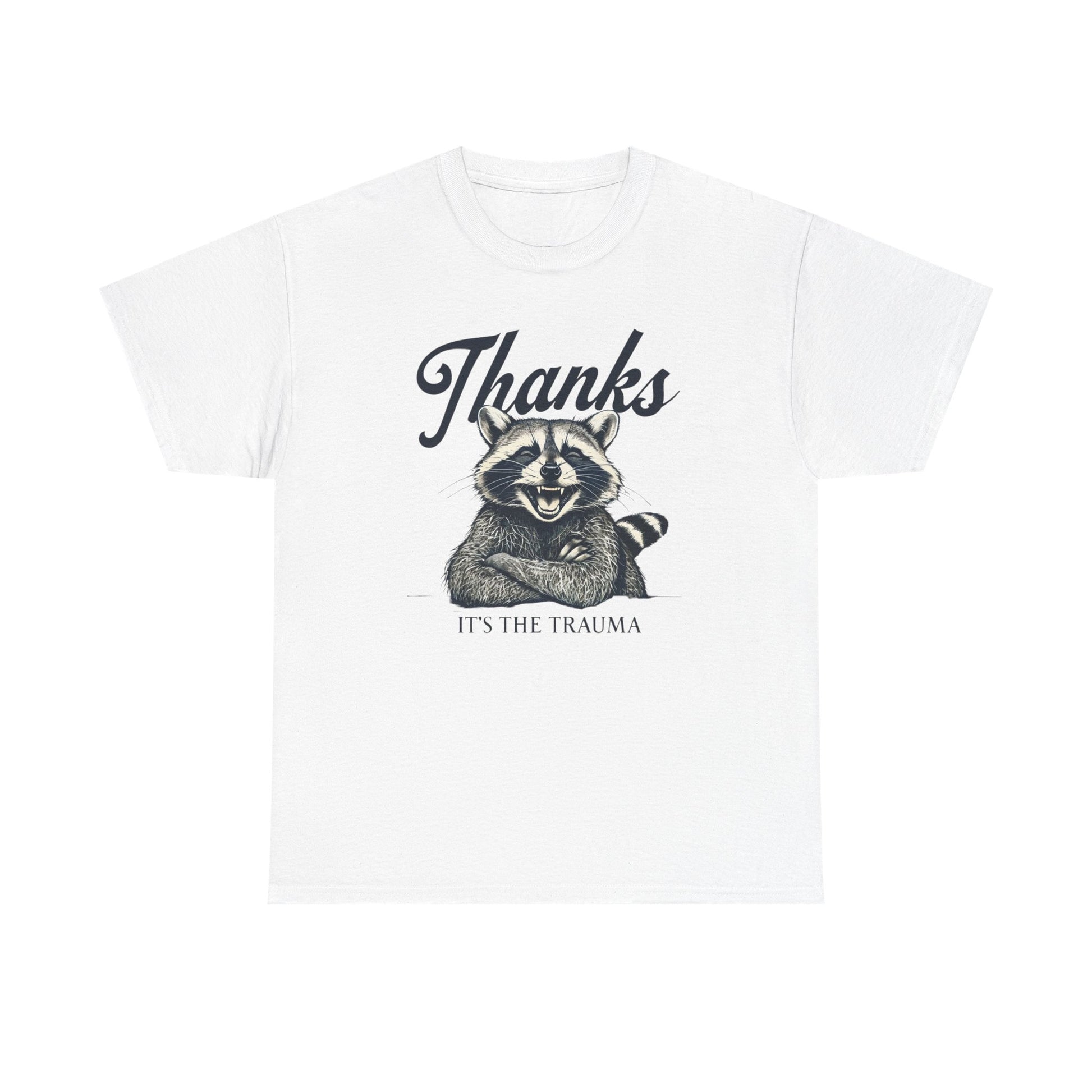 Vintage Thanks Racoon T-Shirt, Funny Tee for Animal Lovers, Gift for Raccoon Fans, Casual Wear, Unique Graphic Tee