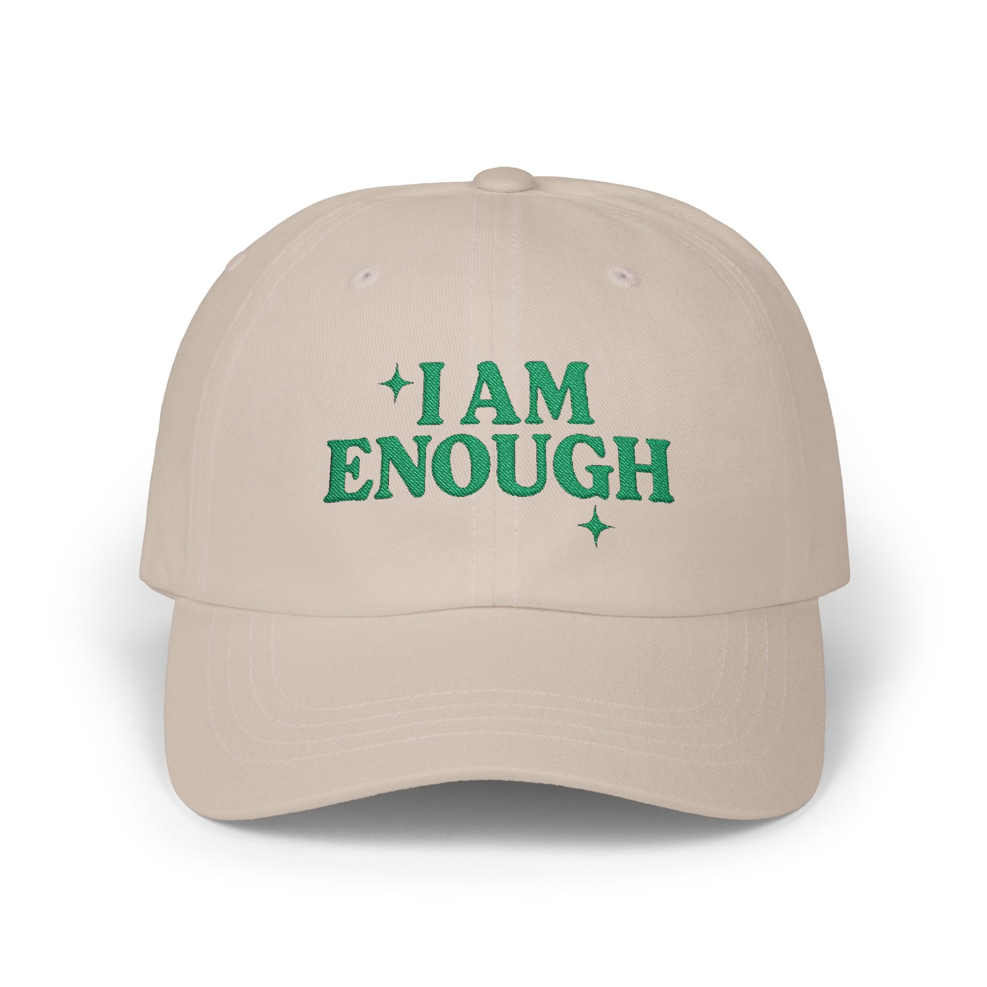 Inspirational Dad Cap - I Am Enough, Motivational Gift, Casual Wear, Father's Day Present, Everyday Cap, Confidence Accessories