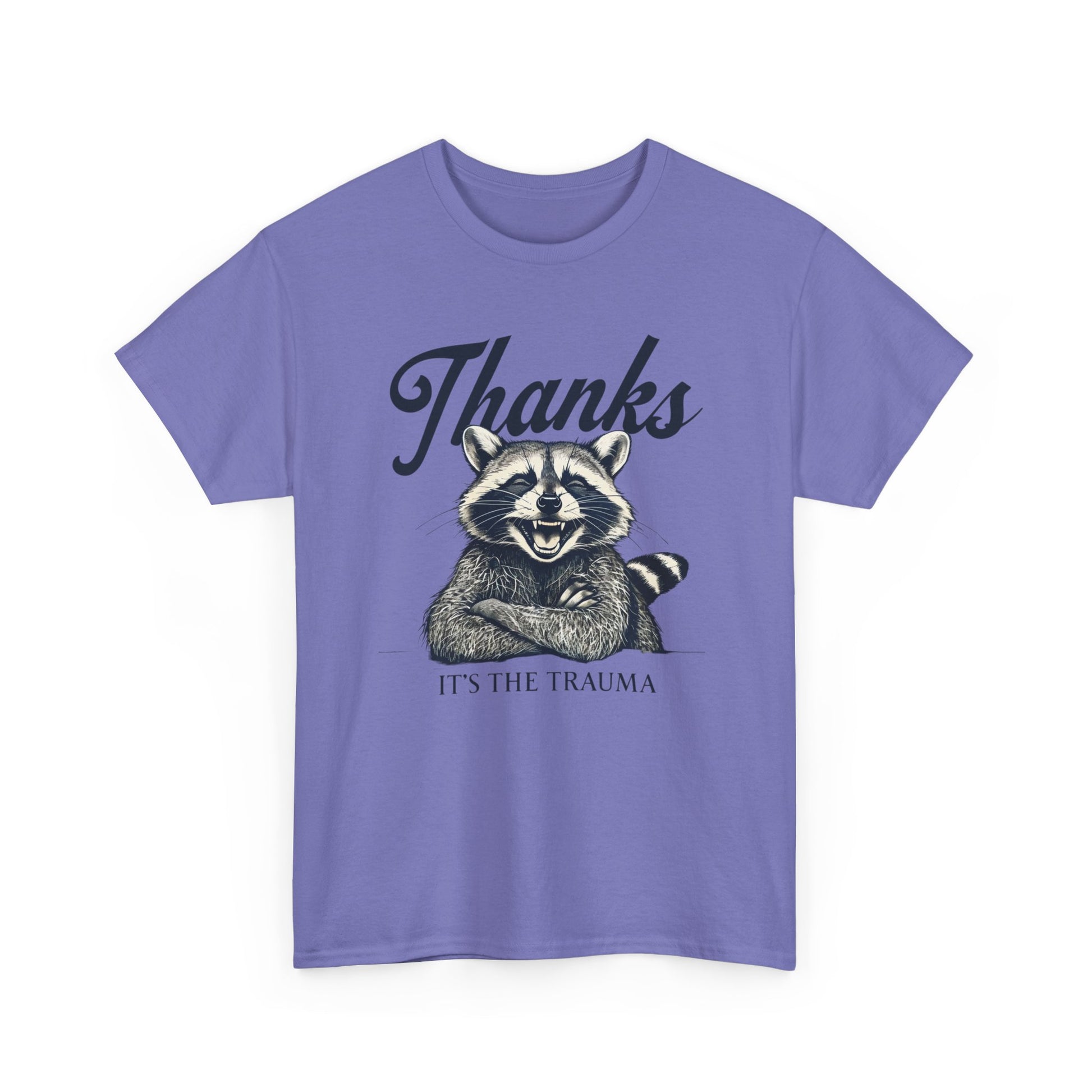 Vintage Thanks Racoon T-Shirt, Funny Tee for Animal Lovers, Gift for Raccoon Fans, Casual Wear, Unique Graphic Tee