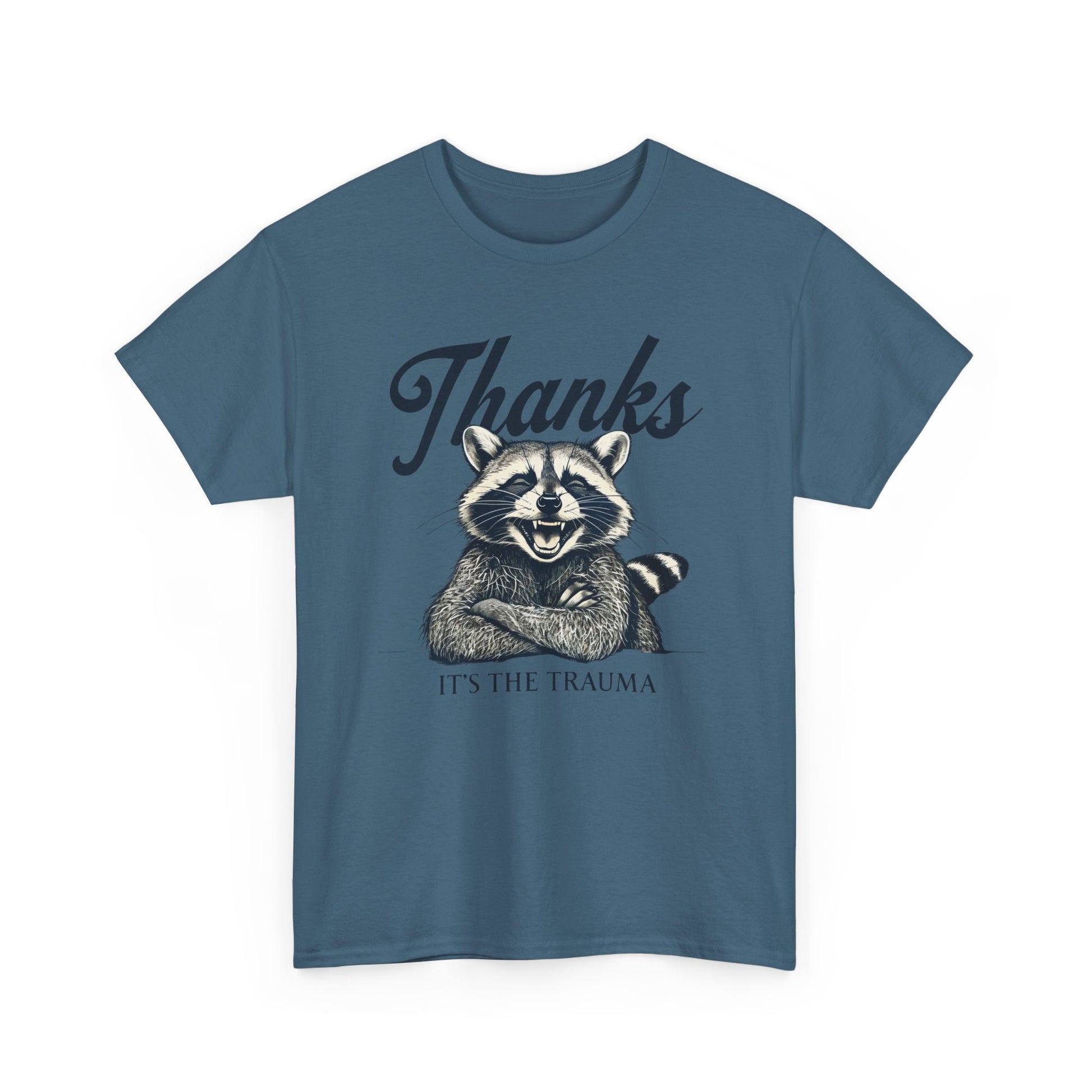 Vintage Thanks Racoon T-Shirt, Funny Tee for Animal Lovers, Gift for Raccoon Fans, Casual Wear, Unique Graphic Tee