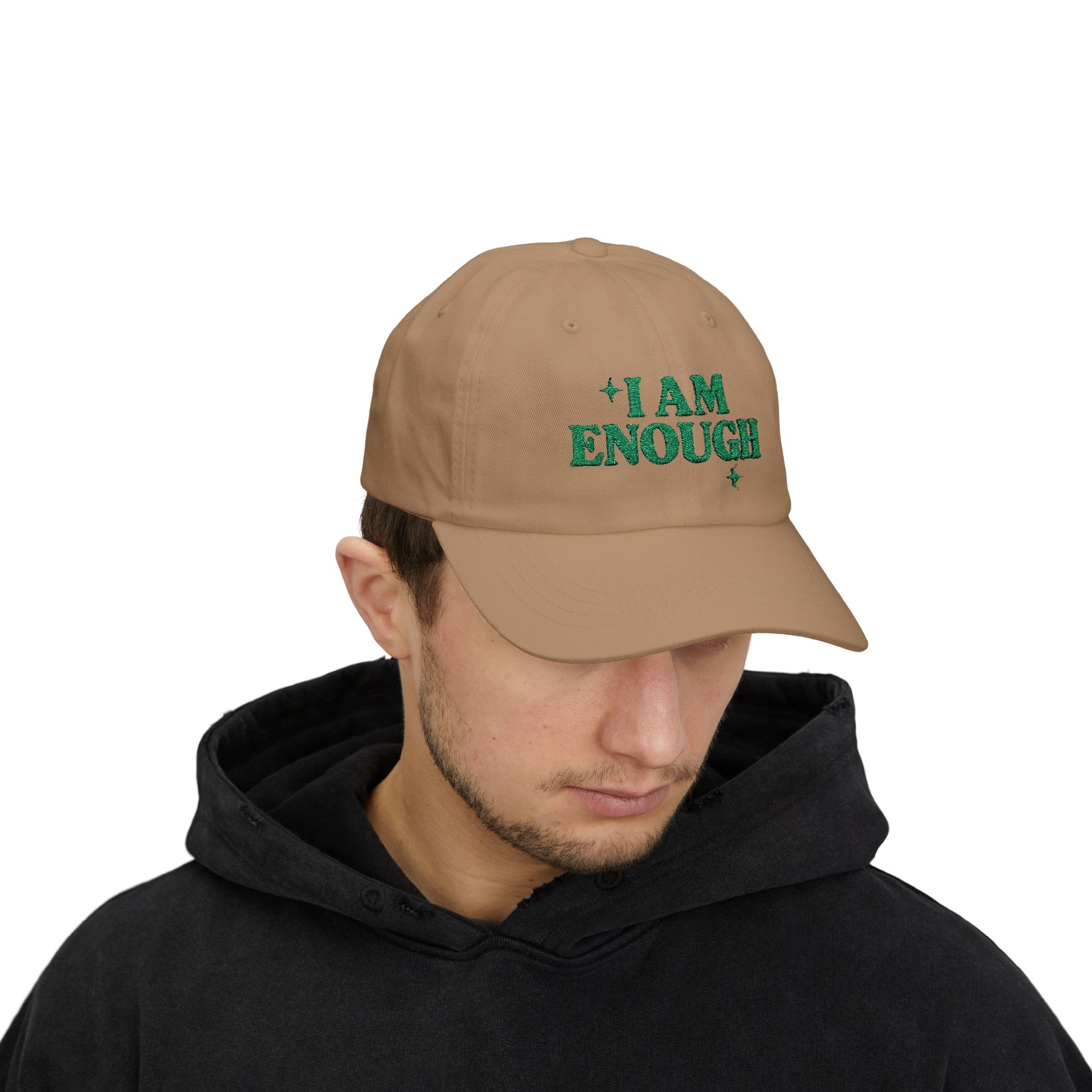 Inspirational Dad Cap - I Am Enough, Motivational Gift, Casual Wear, Father's Day Present, Everyday Cap, Confidence Accessories