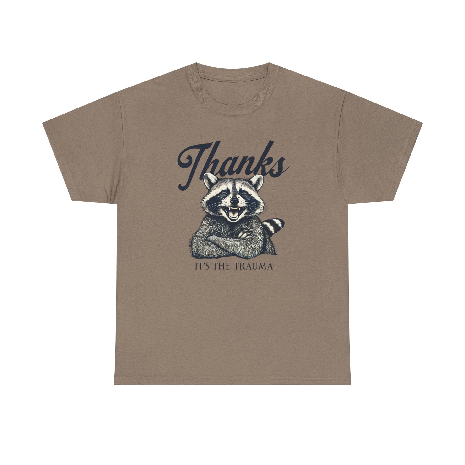 Vintage Thanks Racoon T-Shirt, Funny Tee for Animal Lovers, Gift for Raccoon Fans, Casual Wear, Unique Graphic Tee