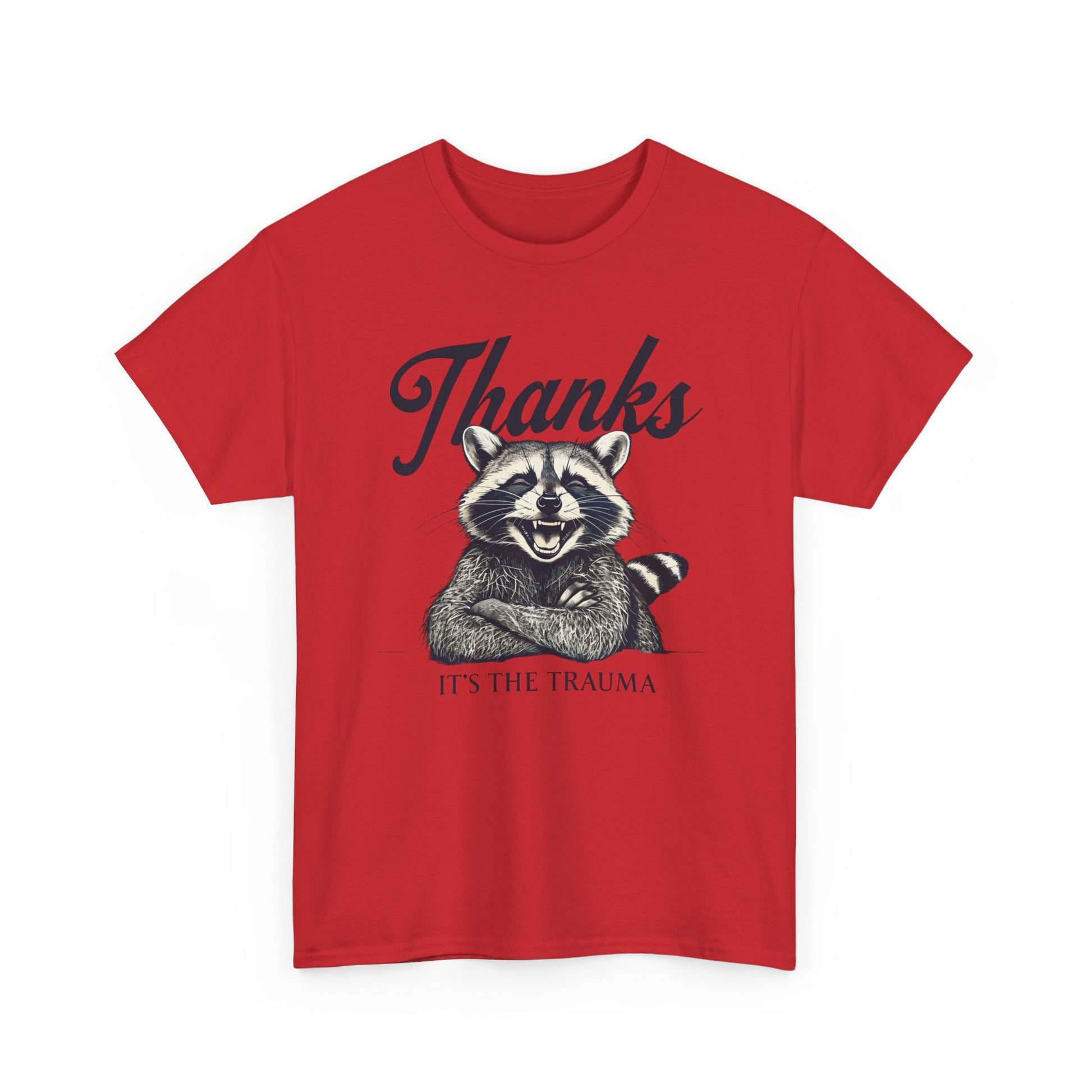 Vintage Thanks Racoon T-Shirt, Funny Tee for Animal Lovers, Gift for Raccoon Fans, Casual Wear, Unique Graphic Tee