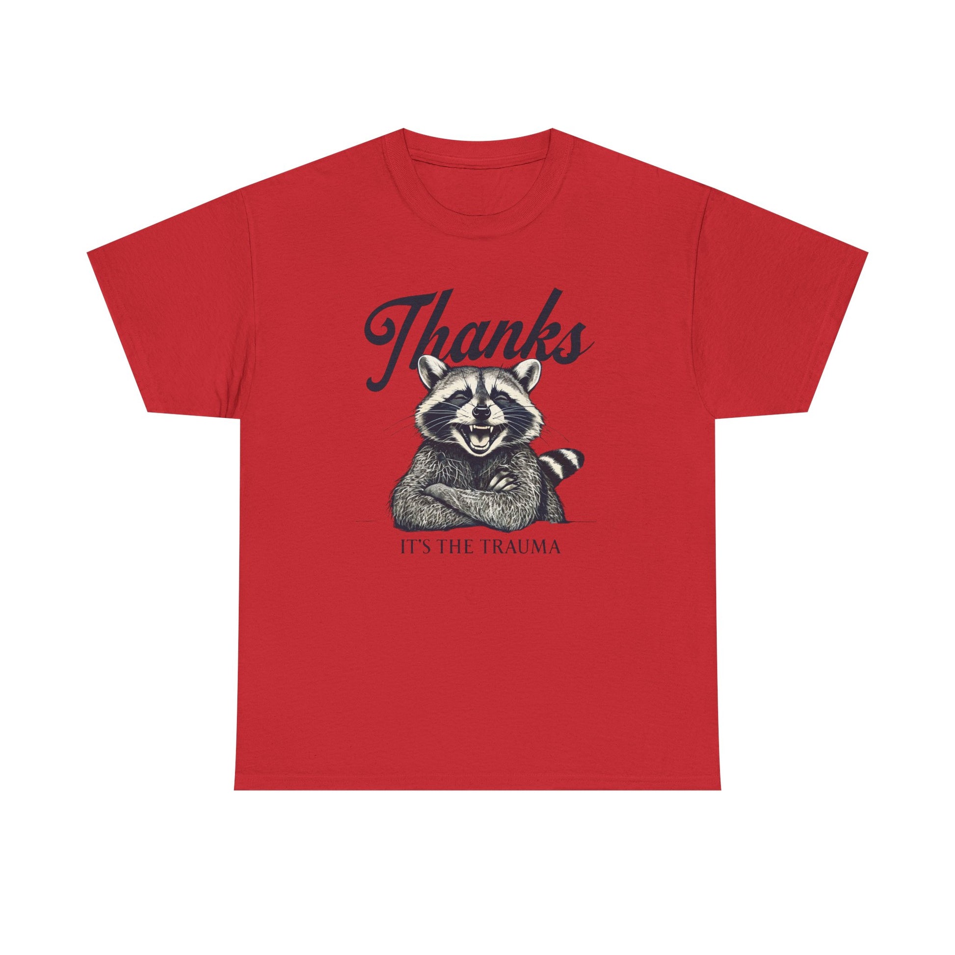 Vintage Thanks Racoon T-Shirt, Funny Tee for Animal Lovers, Gift for Raccoon Fans, Casual Wear, Unique Graphic Tee