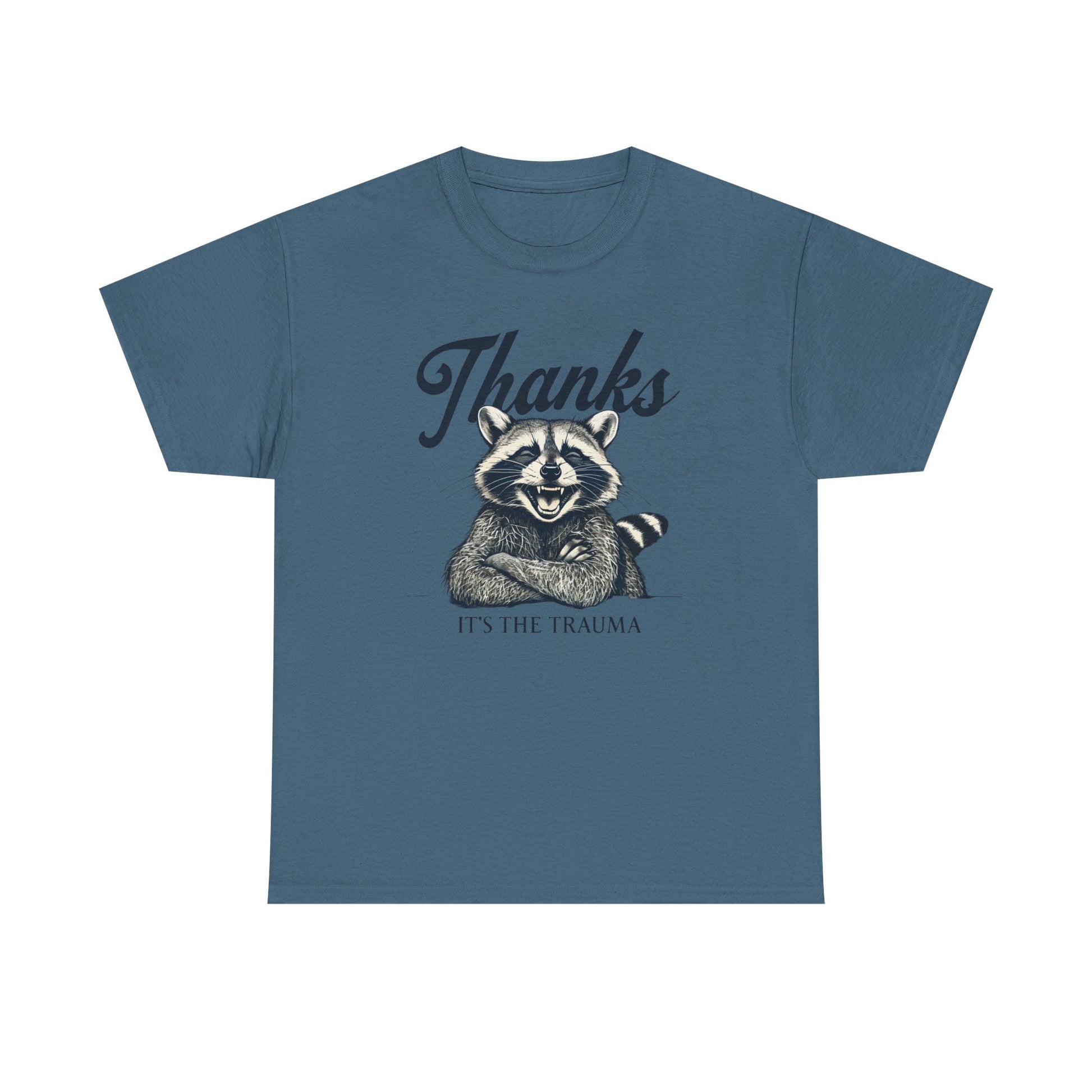 Vintage Thanks Racoon T-Shirt, Funny Tee for Animal Lovers, Gift for Raccoon Fans, Casual Wear, Unique Graphic Tee