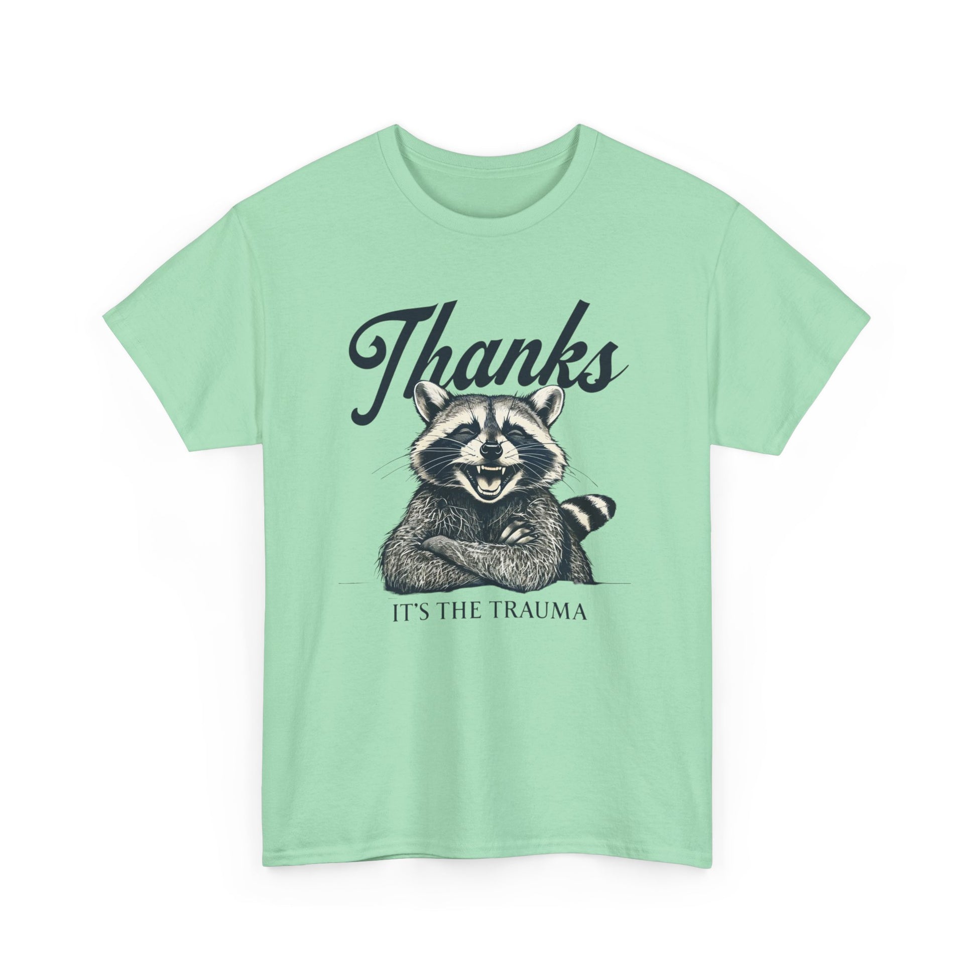 Vintage Thanks Racoon T-Shirt, Funny Tee for Animal Lovers, Gift for Raccoon Fans, Casual Wear, Unique Graphic Tee