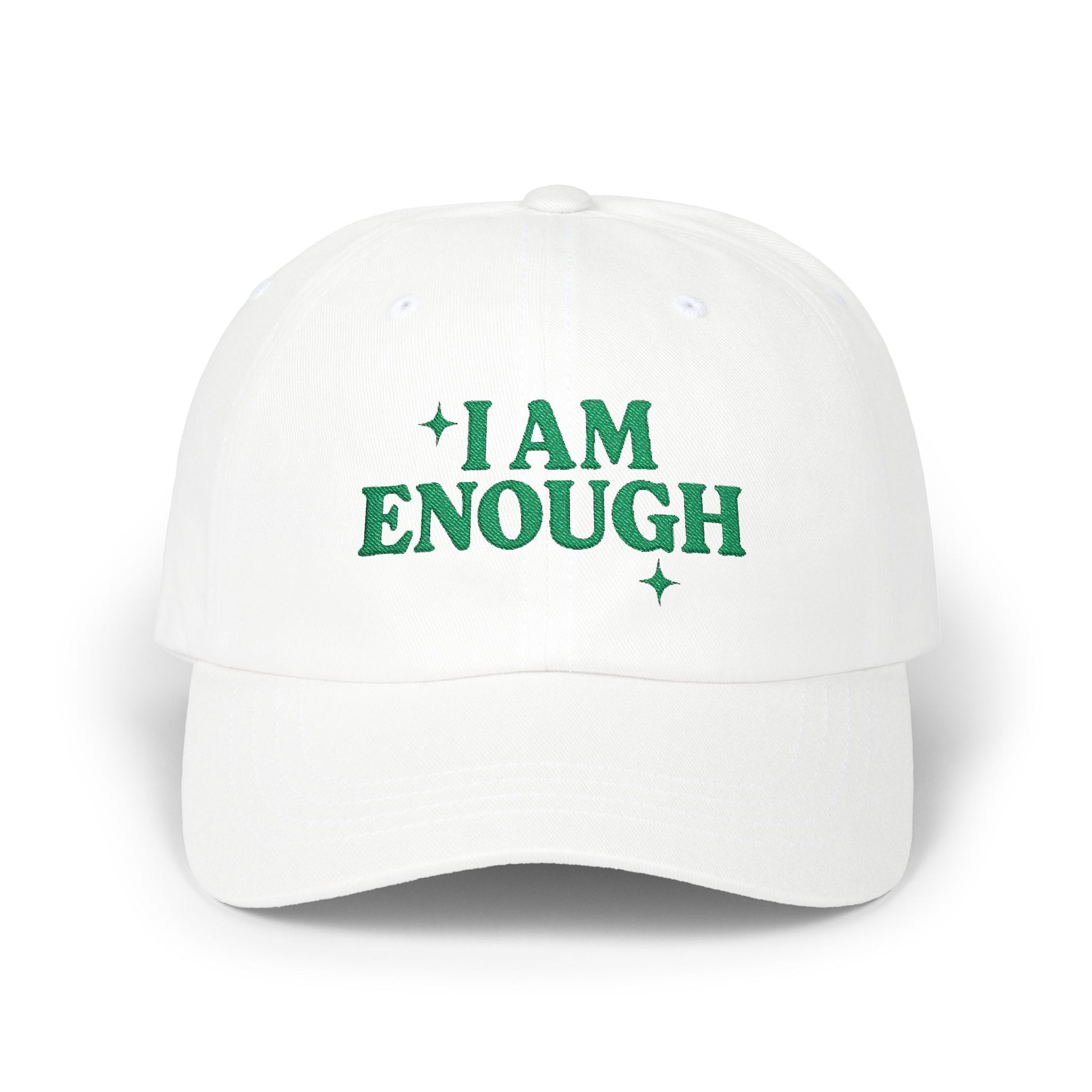 Inspirational Dad Cap - I Am Enough, Motivational Gift, Casual Wear, Father's Day Present, Everyday Cap, Confidence Accessories