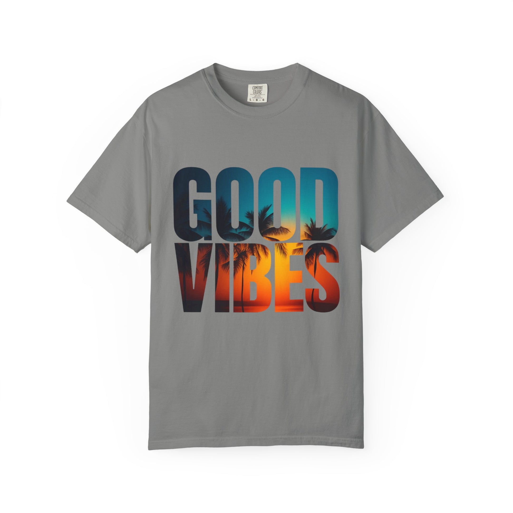 Good Vibes Unisex Garment-Dyed T-Shirt - Comfortable Casual Wear, Summer Vibes Tee, Chill Day Fashion, Gift for Friends, Laid-Back Style