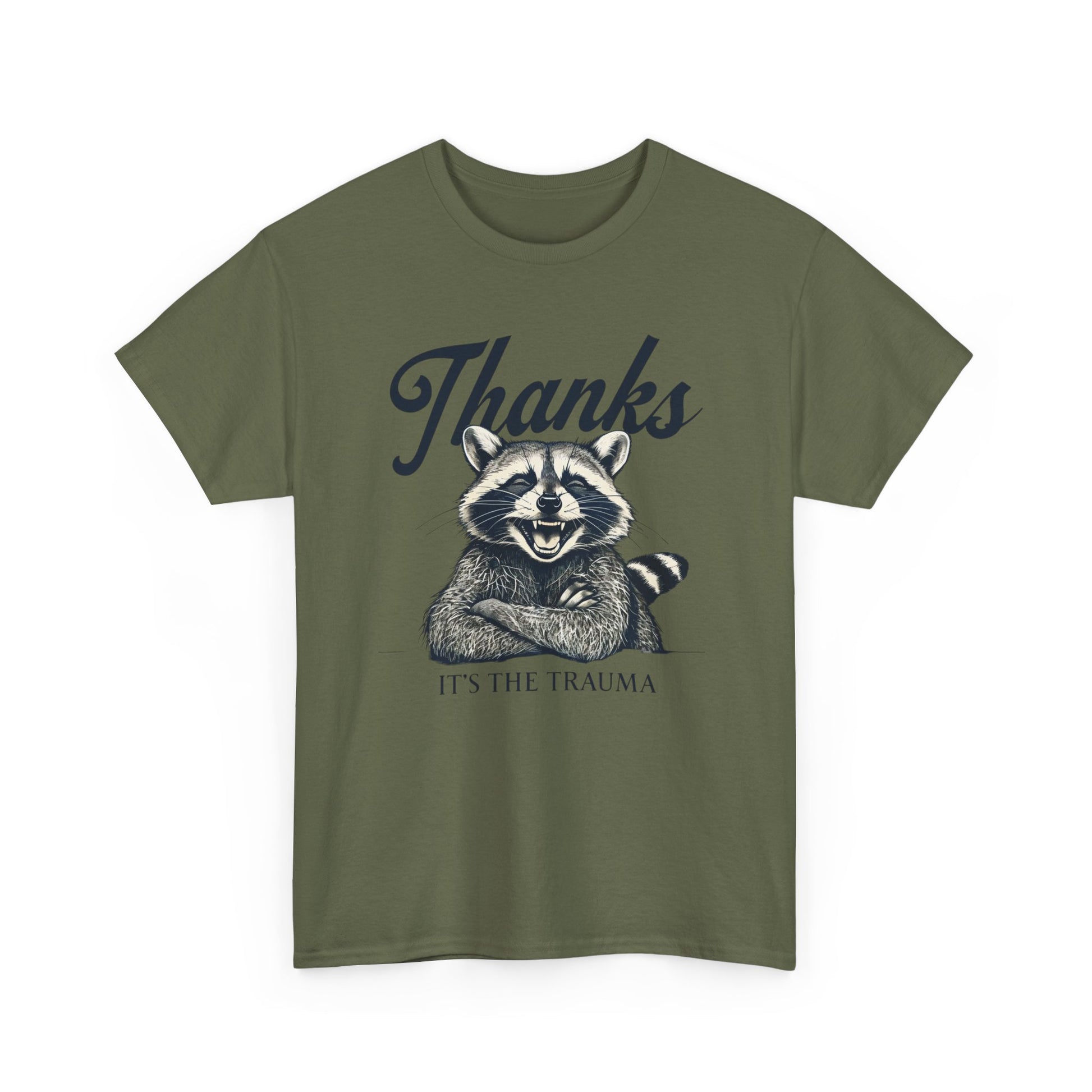Vintage Thanks Racoon T-Shirt, Funny Tee for Animal Lovers, Gift for Raccoon Fans, Casual Wear, Unique Graphic Tee