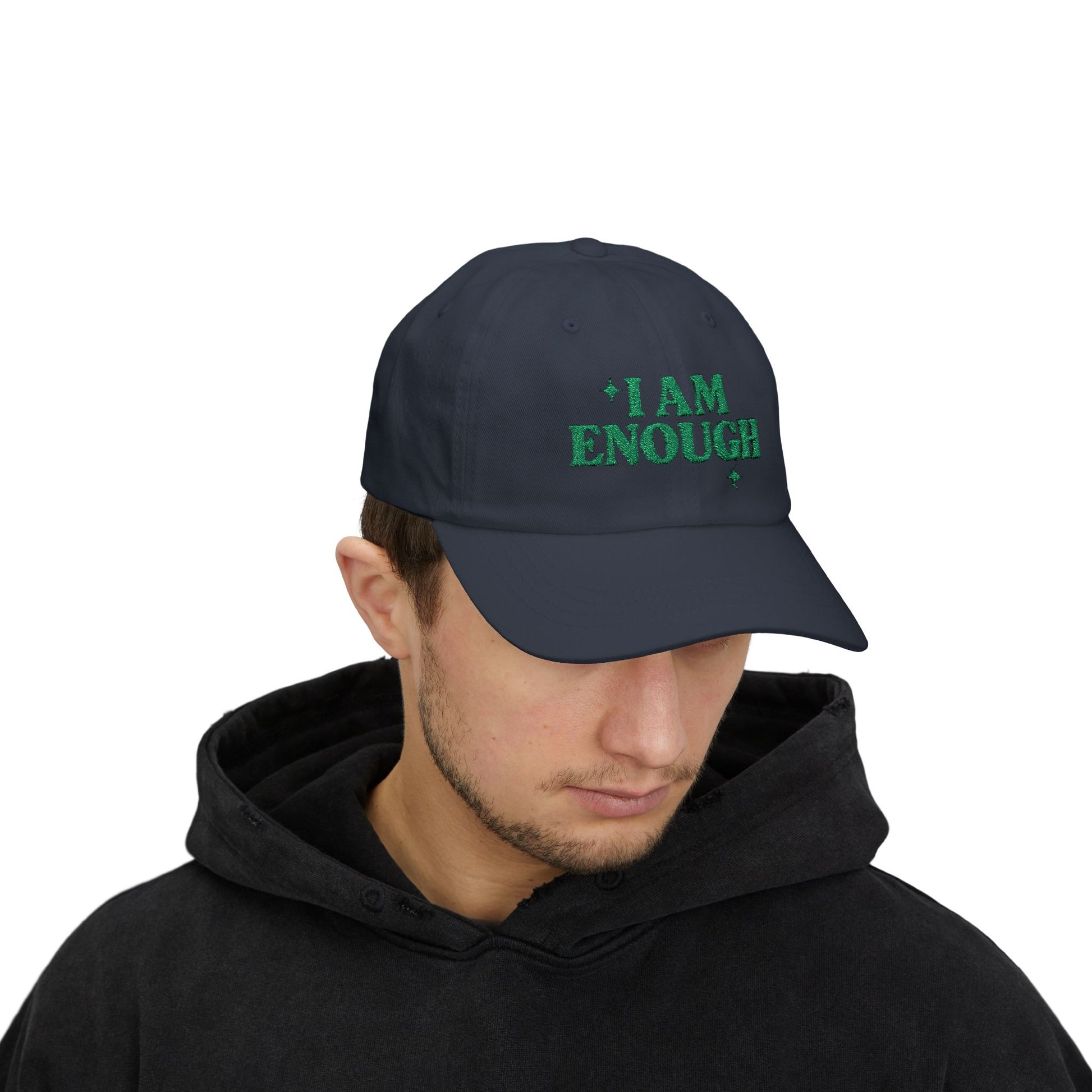 Inspirational Dad Cap - I Am Enough, Motivational Gift, Casual Wear, Father's Day Present, Everyday Cap, Confidence Accessories